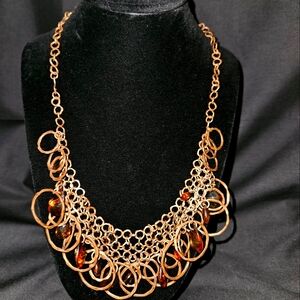 Copper toned necklace